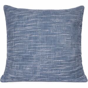 Blue Textured Throw Pillow 20x20